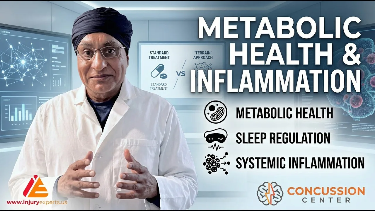 Dr. Padda explaining how metabolic health affects recovery from injury