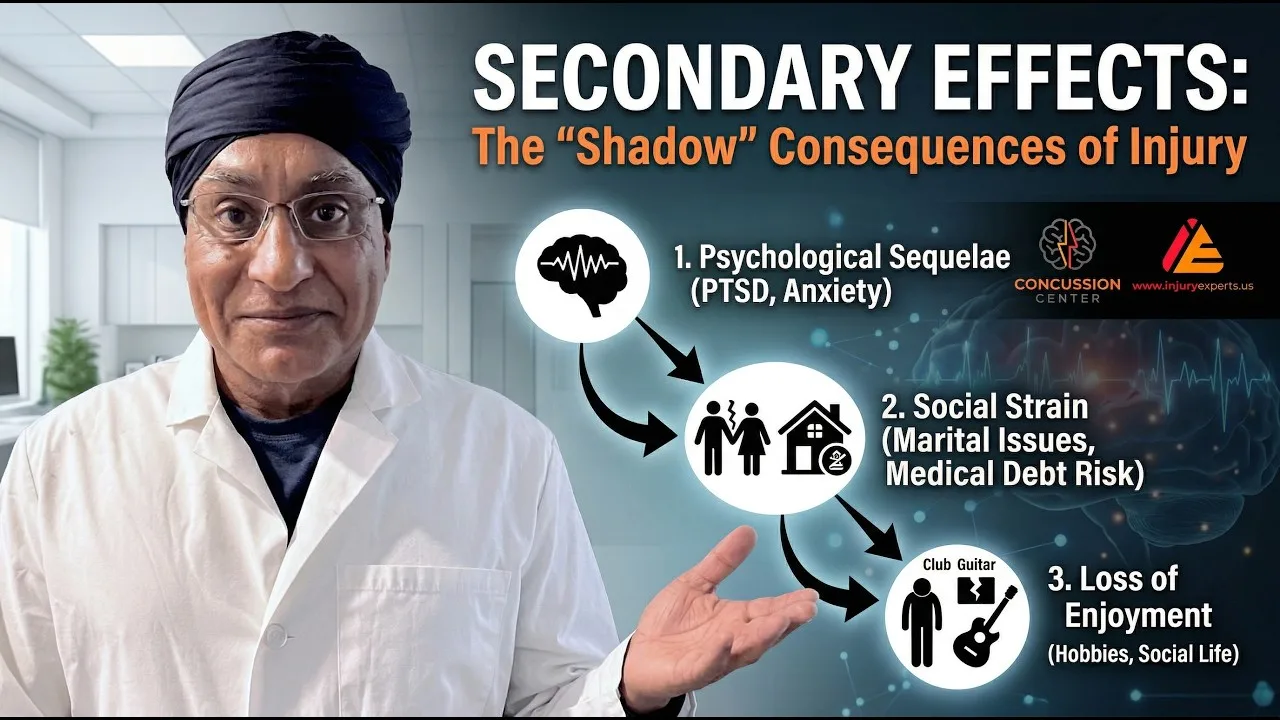 Dr. Padda describing the downstream consequences of injury on work and daily life