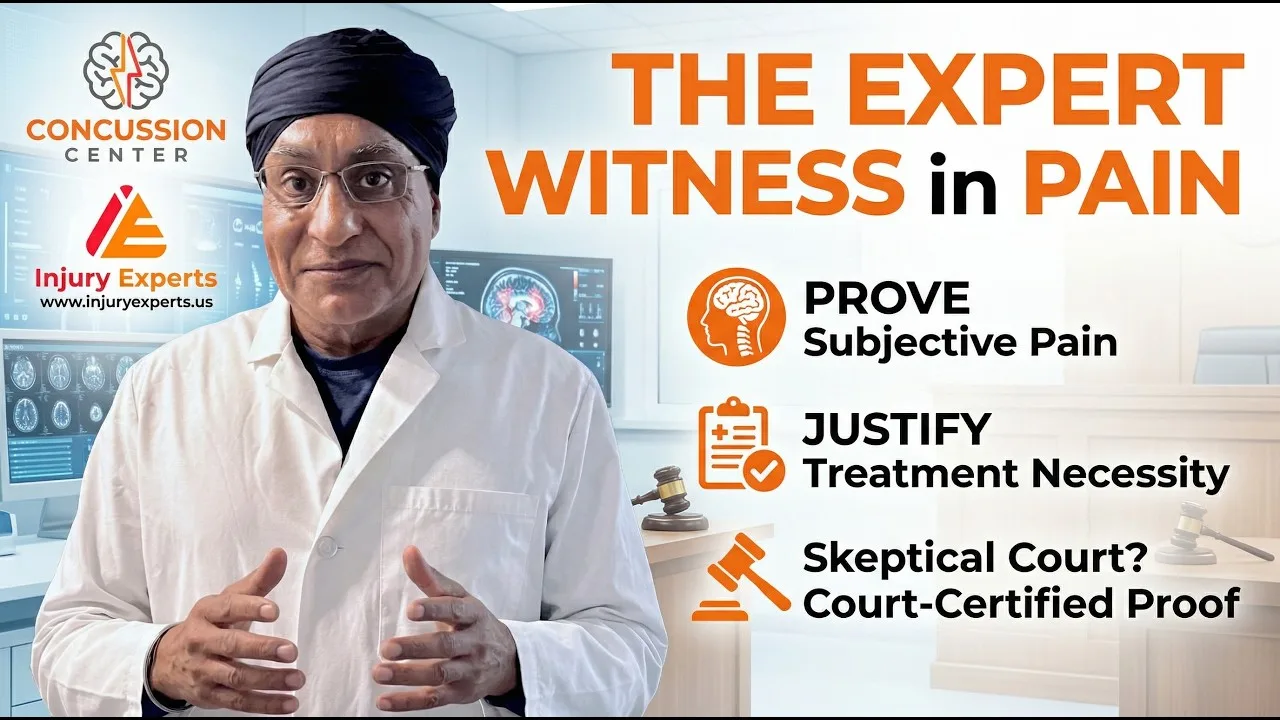 Dr. Padda discussing the role and standards of the medical expert witness